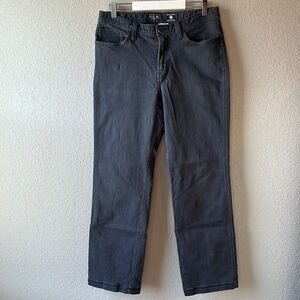 Men's Mountain Hardwear Straight Leg Grey Denim Active Jeans Size 32X32